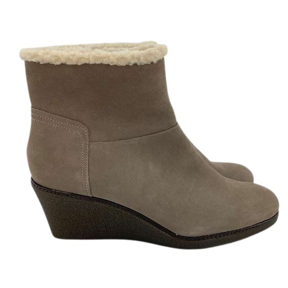 Hush Puppies | Women's  Ani Hyde IIV Ankle Boots | Taupe | Size 10 - Picture 3 of 6